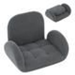 Fauteuil de Sol Pliant COSTWAY-Dossier et Accoudoirs Réglables-Confort-Charge de 150kg-88-60 x 72 x 40-57 cm-Sans Montage-Gris