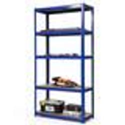 Meuble Rangement Multi-Usage COSTWAY Charge 875 KG 5 Étagères Ajustables Étagère de Garage pour Atelier Cuisine Entrepôt Bleu