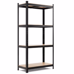 Meuble de Rangement Multi-Usage COSTWAY 4 Étagères Ajustables Charge 130KG par Niveau pour Garage Atelier Cuisine Entrepôt No ...
