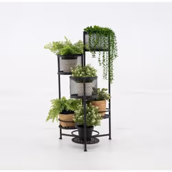 À propos de cet article 【Structure à 6 niveaux】Équipé de 3 pots de fleurs profonds et de 3 plateaux ajourés, notre support de ...