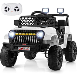 Costway - 12V Voiture Électrique Enfant avec Télécommande 2,4G & Musique & Lumières led, Véhicule Électrique avec Démarrage Lent & 4 Pneus,