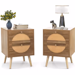 À propos de cet article 【Style Bohème 】Notre table de chevet bohème allie le motif géométrique, complétée par les détails com ...