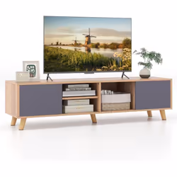 À propos de cet article 【Plateau Spacieux】Notre meuble TV dispose d'un large plateau, qui convient aux téléviseurs jusqu'à 65 ...