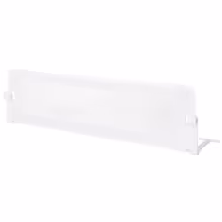 Barrière de Lit Enfants COSTWAY-Pliable-L 152 x H 42 cm-Sangle de Sécurité Réglable-Protection contre les chutes-Coton PP-Bla ...