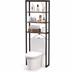 À propos de cet article 【Rangement Au-dessus des Toilettes à 4 Niveaux】 L'étagère de rangement pour salle de bain à 4 niveaux ...