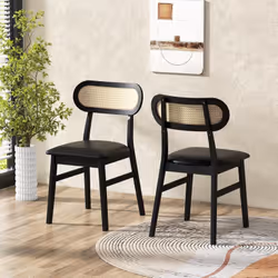 À propos de cet article 【Chaise en Bois d'Hévéa】Avec un cadre en bois d'hévéa de qualité supérieure, les chaises salle a mang ...