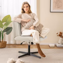 À propos de cet article 【Assise Confortable En Tailleur】La chaise de bureau sans accoudoirs est conçue avec un large coussin  ...