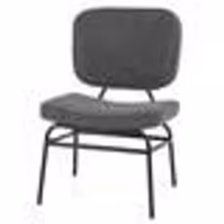 COSTWAY Fauteuil Rembourré en Sherpa avec Rembourrage en Éponge Patins Ajustables & Cadre en Métal pour Salon Chambre Gris
