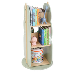 COSTWAY Bibliothèque Rotative à 360° pour Enfants avec 5 Étagères  Rangement pour Livres et Jouets 30 x 30 x 90 cm