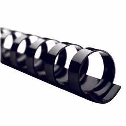 Swingline GBC CombBind Boudin de reliure, Reliure par anneaux, Noir, 90 feuilles, Plastique, 1,27 cm, Boîte