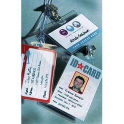 GBC Pochettes format carte 60x90 mm 2x125mic brillantes (100)