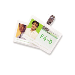 GBC Pochettes format carte 67x99 mm 2x125mic brillantes (100)