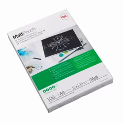 GBC Pochettes de plastification mates A4 2x100 microns (100)