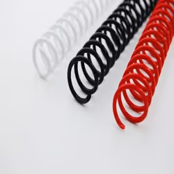 GBC Peignes ColourCoil pas 4:1 noir 6mm (100)