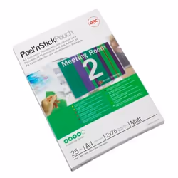 GBC Pochettes de plastification Peel`n Stick A4 2x75mic mat (25)