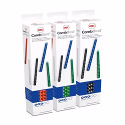 GBC Peignes de reliure CombBind blanc 6 mm (25)