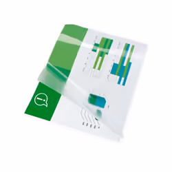 GBC Pochettes brilliantes pour document A3 2x175mic (100), Transparent, Brillant, A3, 0,35 mm, Chine, 303 mm