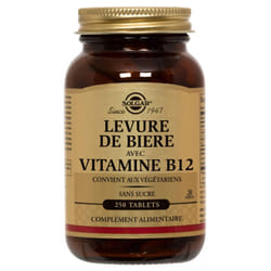 Solgar Levure de Bière avec Vitamine B12 250 Comprimés