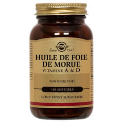 Solgar Huile de Foie de Morue 100 Gélules