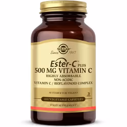Solgar Ester-C Plus 500 mg, Capsule, Cynorrhodon, Vitamine C, Bouteille, Adulte