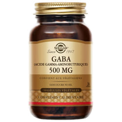 Solgar Gaba 500 mg 50 Gélules Végétales