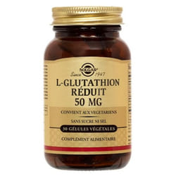 Solgar L-Glutathion Réduit 50 mg 30 Gélules Végétales