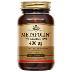Solgar Metafolin Vitamine B9 400 µg 50 Comprimés