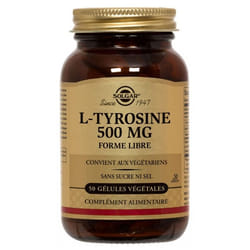 Solgar L-Tyrosine 500 mg 50 Gélules Végétales