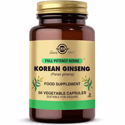 Solgar Korean Ginseng, Capsule, Ginseng, Bouteille, Adulte