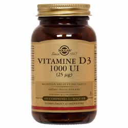 Solgar Vitamine D3 1000 UI (25mcg) 100 Comprimés
