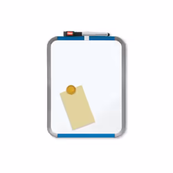 Nobo Tableau magnétique Slim-Line 360x280 mm, blanc, Plastique, Acier, Blanc, 360 mm, 280 mm, 340 g