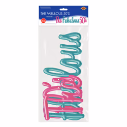 Beistle 56076 décoration de fête Banderole en tissu