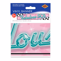 Beistle 56086 décoration de fête Banderole en tissu