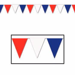 Beistle 50702-RWB, Banderole en tissu, 1 pièce(s)