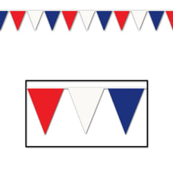 Beistle 50702-RWB décoration de fête Banderole en tissu