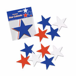 Beistle 55835, Rouge, Bleu, Blanc, Couleurs assorties, 10 pièce(s)