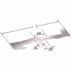Lame de rechange multi-usage Rotary 101-531; 45,7 cm