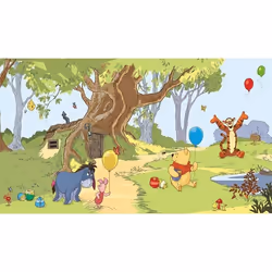 Papier peint - Disney - Winnie lOurson - 320x182 cm - Pose sans colle - Motif enfant