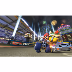 Papier peint panoramique encollé Nintendo Mario Kart 8 - 320 cm x 182,88 cm Le papier peint encollé vous simplifie la vie ! P ...