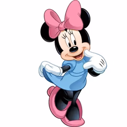 Sticker mural - Minnie - 102 cm x 55 cm - Rose - Vinyle - Décoration murale