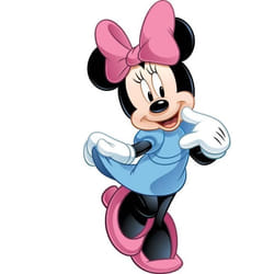 Sticker mural - Minnie - 102 cm x 55 cm - Rose - Vinyle - Décoration murale