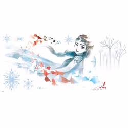 Stickers Elsa La Reine des Neiges 2 design aquarelle et dessins Collection : aquarelles et dessins Licence officielle Disney ...