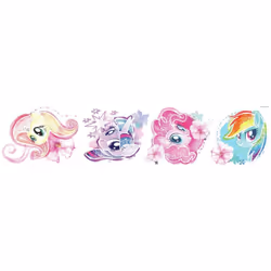 Stickers repositionnables My Little Pony Le Film aquarelle HASBRO -- Dimensions : 1 Planche 21,9 cm x 92,71 cm - Age : 3+ - C ...