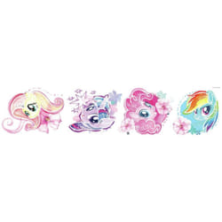 Roommates - Stickers repositionnables My Little Pony Le Film aquarelle - 1 planche de 21.9 x 92.7 cm