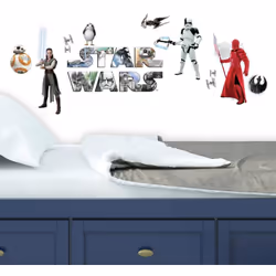 Lot de Stickers Star Wars - Thème : Episode VIII : Les Derniers Jedi Licence Officielle Star Wars Décorez la chambre de votre ...