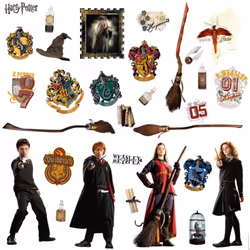 Stickers repositionnables Harry Potter 25,4CM X 45,7CM Notre Sticker Harry Potter est un booster de style pour la chambre de  ...