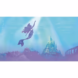 Fresque murale adhésive - RoomMates - Disney Ariel - 3.2 m x 1.83 m - Multicolore - Vinyle