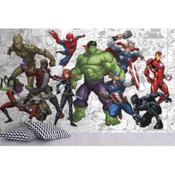 Roommates - Papier peint Panoramique encollé Heros Marvel 320X182 cm