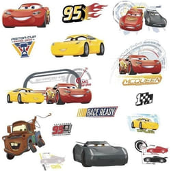 Stickers repositionnables Cars avec Flash McQueen Martin et ses amis de Disney 254CM X 457CM