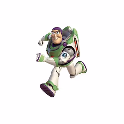 Sticker Géant phosphorescent et repositionnable Toys Story Buzz l'éclair de Disney 45,7CM X 101,6CM Notre Sticker géant Buzz  ...